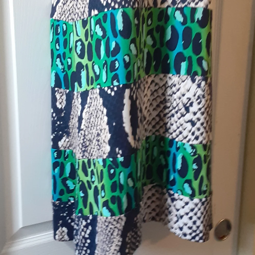 Diane Von Furstenberg Augustine Silk Open Back Midi Dress Animal Print Size 8 - Picture 5 of 13